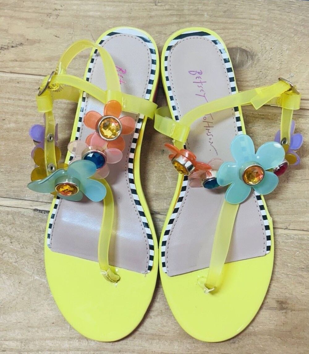 Betsey Johnson Women's 7.5M Alanni Alan01S5 Slingback Sandals Floral